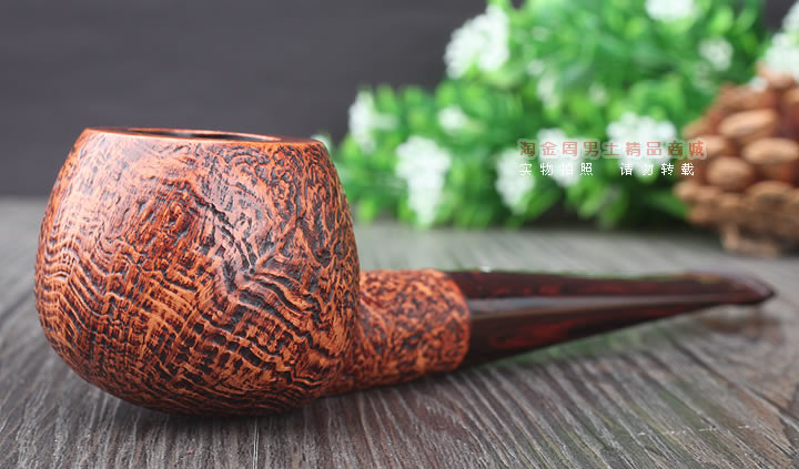 淘金周 英国Dunhill登喜路石楠木烟斗 6件套乡村喷砂 COUNTY4107F-1