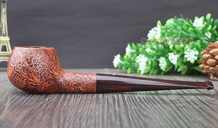 淘金周 英国Dunhill登喜路石楠木烟斗 6件套乡村喷砂 COUNTY4107F-4