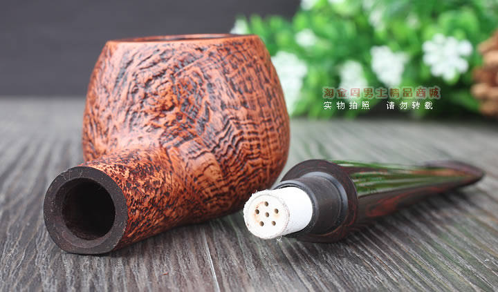 淘金周 英国Dunhill登喜路石楠木烟斗 6件套乡村喷砂 COUNTY4107F-7