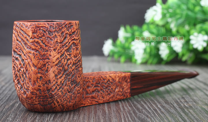 淘金周 英国Dunhill登喜路石楠木烟斗 5件套乡村喷砂 COUNTY4124-1