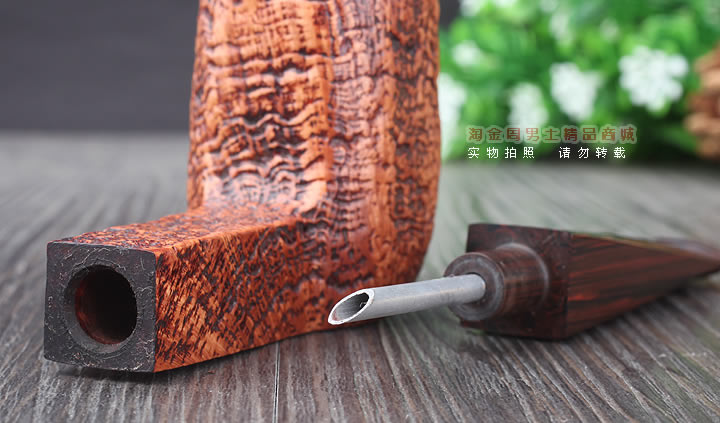 淘金周 英国Dunhill登喜路石楠木烟斗 5件套乡村喷砂 COUNTY4124-7