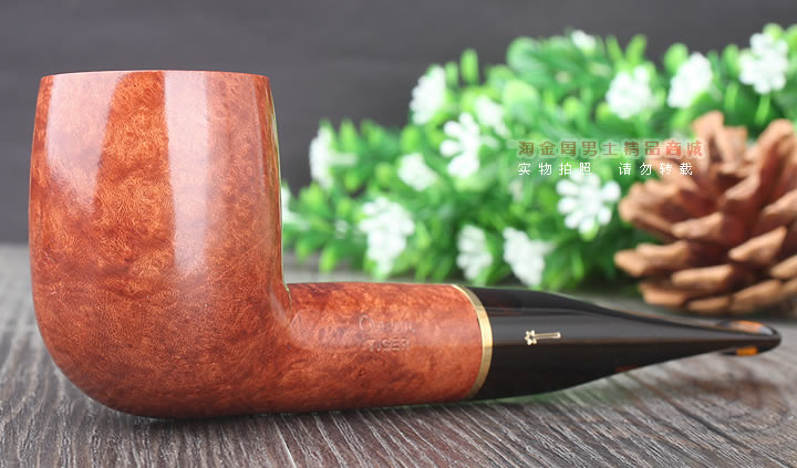 淘金周 正品意大利沙芬石楠木烟斗 六件套装老虎光面101-1