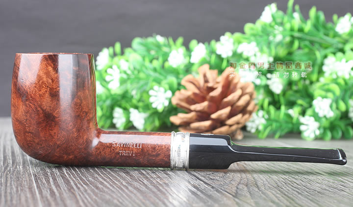 淘金周 意大利沙芬石楠木烟斗 6件套装银圈光面114-4