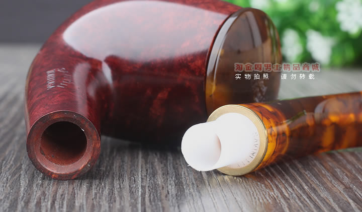 淘金周 意大利沙芬SAVINELLI石楠木烟斗 6件套装玉盖光面606-7