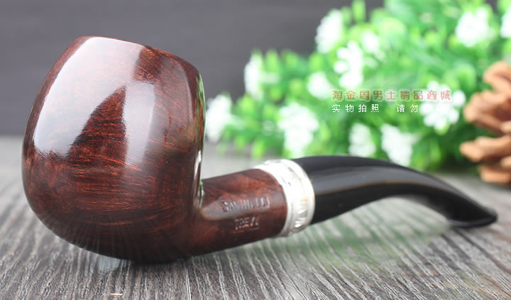 淘金周 意大利沙芬石楠木烟斗 6件套装银圈光面626-1