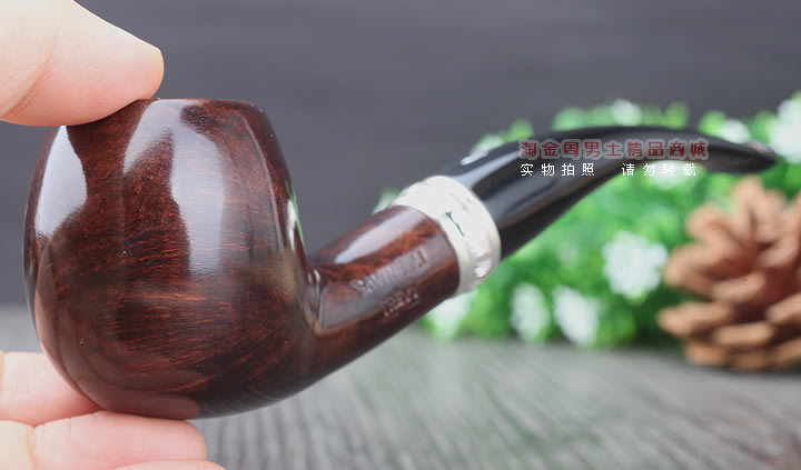 淘金周 意大利沙芬石楠木烟斗 6件套装银圈光面626-10