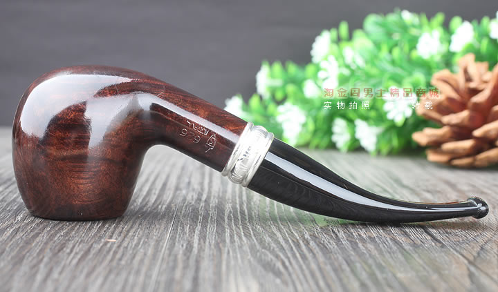 淘金周 意大利沙芬石楠木烟斗 6件套装银圈光面626-5