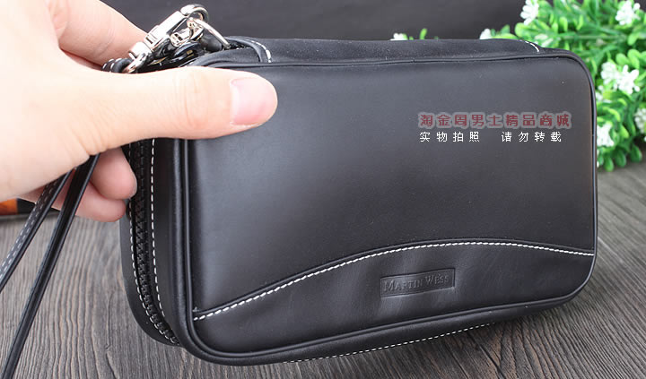 【淘金周】原装德国Martin Wess手工牛皮烟斗包 三斗包FP35/3-10