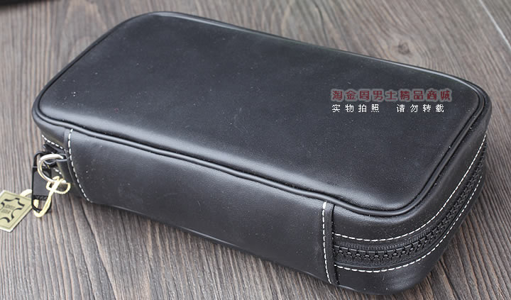 【淘金周】原装德国Martin Wess手工牛皮烟斗包 三斗包FP35/3-2