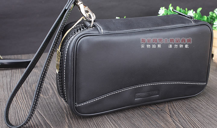 【淘金周】原装德国Martin Wess手工牛皮烟斗包 三斗包FP35/3-7