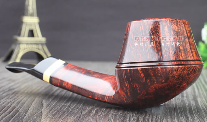 淘金周 丹麦大师Jorgen NIELSEN进口石楠木烟斗 直纹斗JG14-2