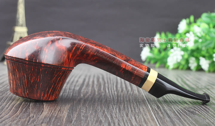 淘金周 丹麦大师Jorgen NIELSEN进口石楠木烟斗 直纹斗JG14-5