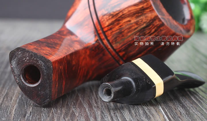 淘金周 丹麦大师Jorgen NIELSEN进口石楠木烟斗 直纹斗JG14-8