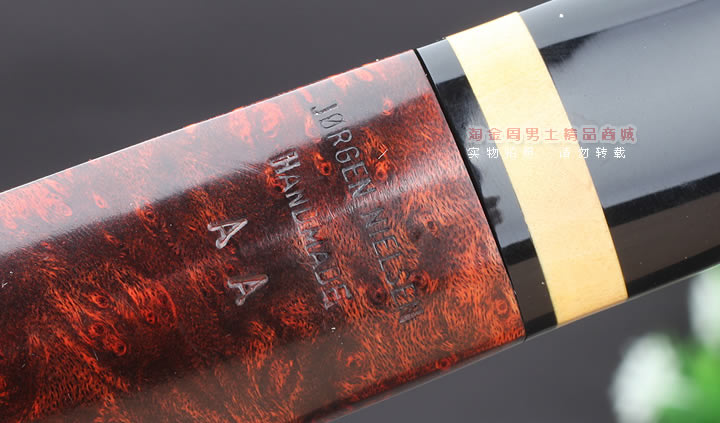 淘金周 丹麦大师Jorgen NIELSEN进口石楠木烟斗 直纹斗JG14-9