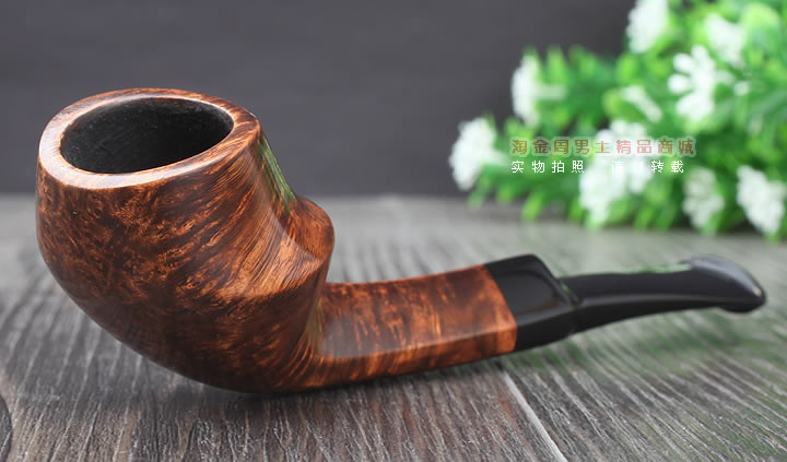 淘金周 丹麦大师Jorgen NIELSEN进口石楠木烟斗 直纹斗JG15-1