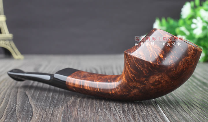 淘金周 丹麦大师Jorgen NIELSEN进口石楠木烟斗 直纹斗JG15-2