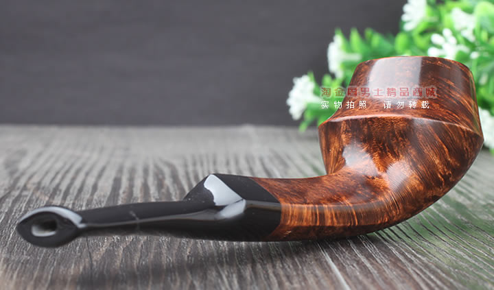 淘金周 丹麦大师Jorgen NIELSEN进口石楠木烟斗 直纹斗JG15-3