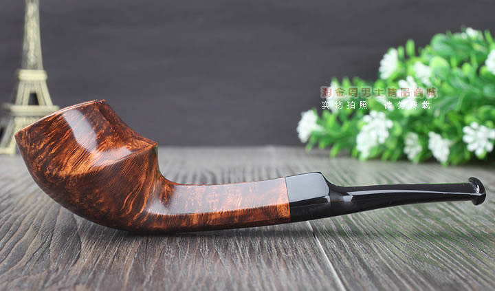 淘金周 丹麦大师Jorgen NIELSEN进口石楠木烟斗 直纹斗JG15-4