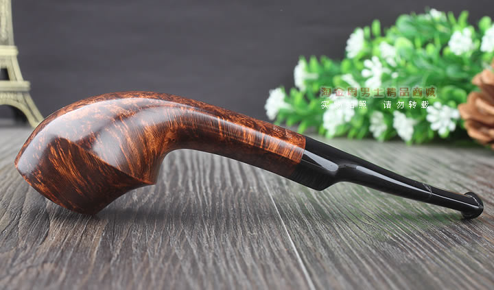 淘金周 丹麦大师Jorgen NIELSEN进口石楠木烟斗 直纹斗JG15-5