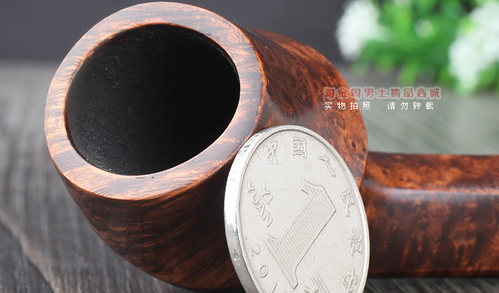 淘金周 丹麦大师Jorgen NIELSEN进口石楠木烟斗 直纹斗JG15-6