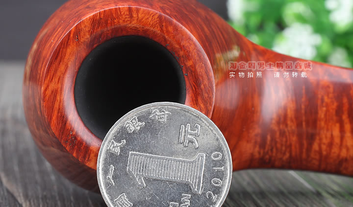 淘金周 进口丹麦大师KAI NIELSEN石楠木烟斗 直纹斗C级Kai69-6