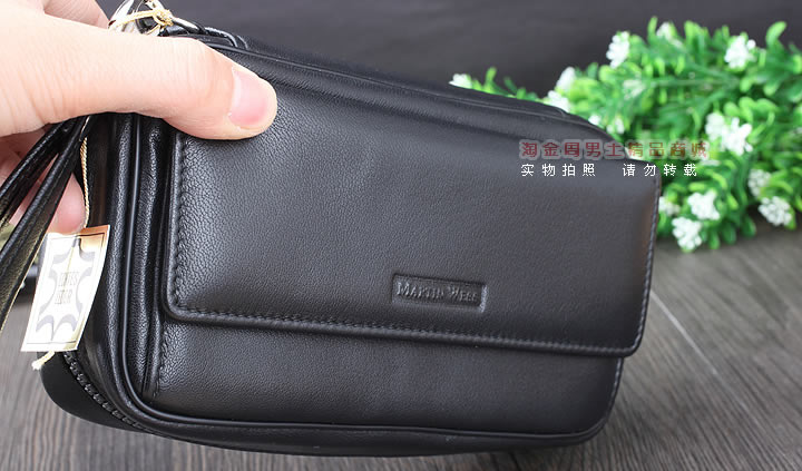 【淘金周】原装德国Martin Wess手工牛皮烟斗包 三斗包LP35/3-11