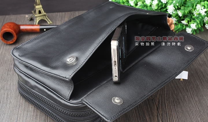 【淘金周】原装德国Martin Wess手工牛皮烟斗包 6斗包LP60/6-4