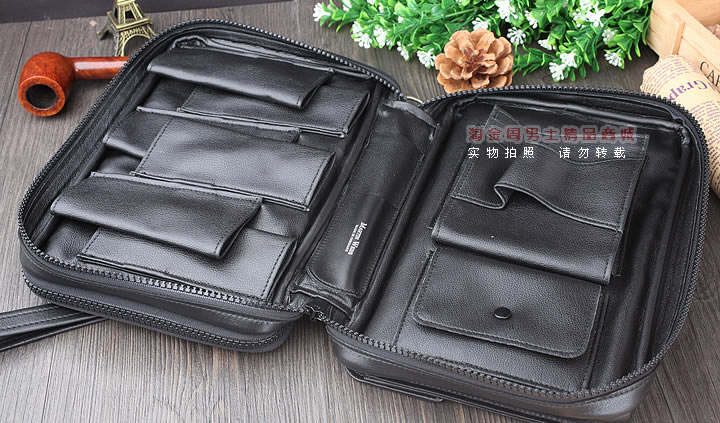 【淘金周】原装德国Martin Wess手工牛皮烟斗包 6斗包LP60/6-8