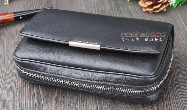 【淘金周】原装德国Martin Wess手工牛皮烟斗包 3斗包OP110/3-1