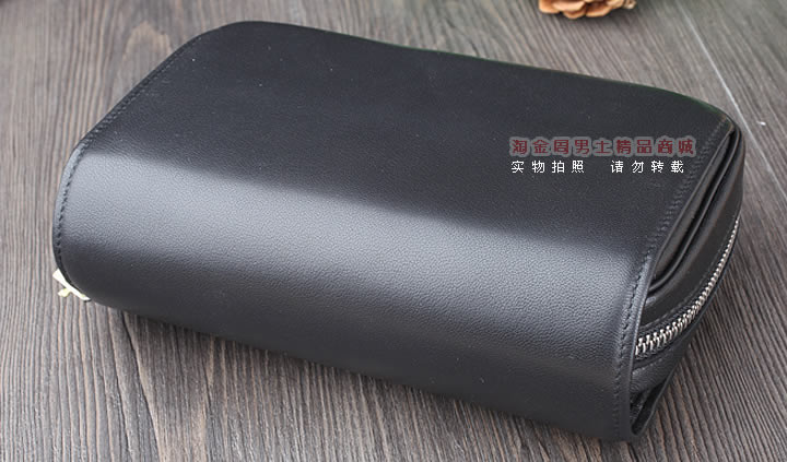 【淘金周】原装德国Martin Wess手工牛皮烟斗包 3斗包OP110/3-2