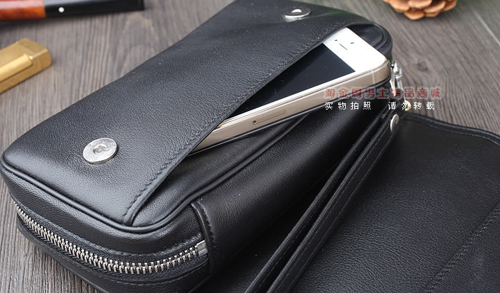 【淘金周】原装德国Martin Wess手工牛皮烟斗包 3斗包OP110/3-4