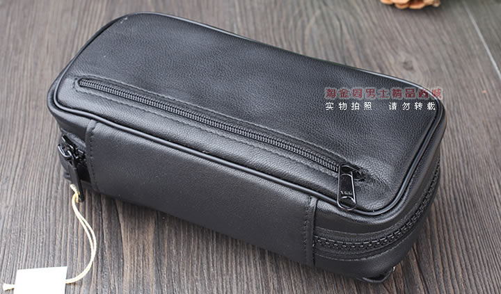 【淘金周】原装德国Martin Wess手工牛皮烟斗包 两斗包slp9/2-2