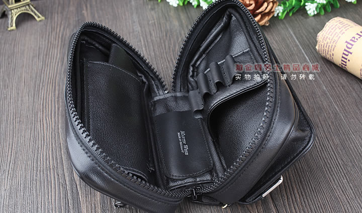 【淘金周】原装德国Martin Wess手工牛皮烟斗包 两斗包slp9/2-3