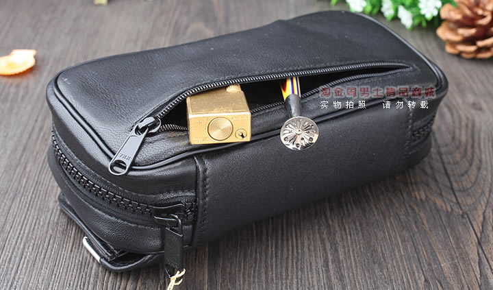 【淘金周】原装德国Martin Wess手工牛皮烟斗包 两斗包slp9/2-8