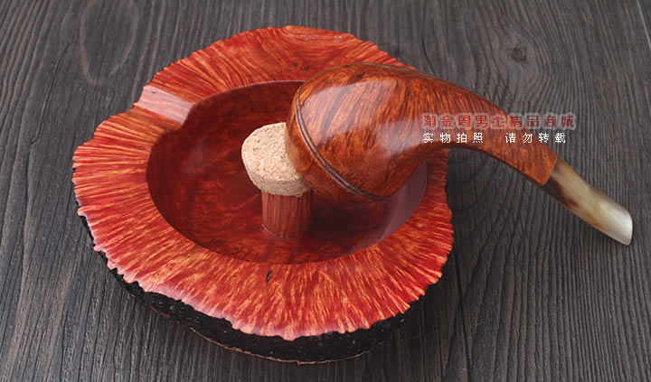 【淘金周】 意大利托马斯Tom Spanu石楠木 烟斗 雪茄 烟灰缸 2-3