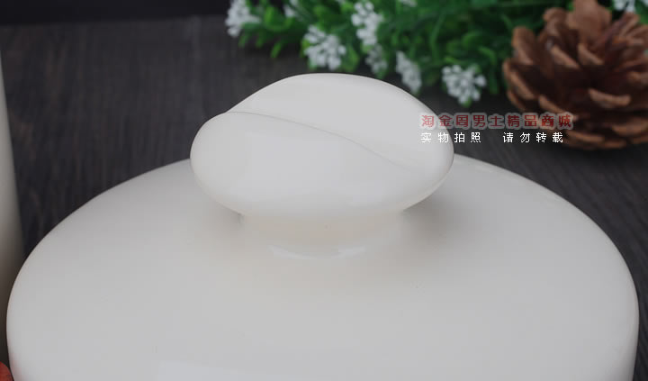 淘金周 丹麦Stanwell石楠木烟斗 陶瓷烟丝罐套装斗 5件套装酒红-14