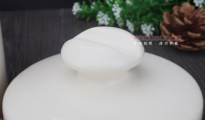 淘金周 丹麦Stanwell石楠木烟斗 陶瓷烟丝罐套装斗 5件套装浅棕色-13