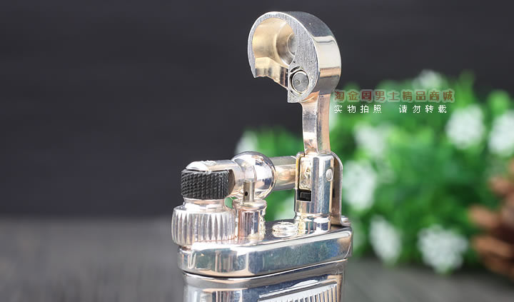 淘金周 德国十字架Sillems 纯银珐琅烟斗打火机-1