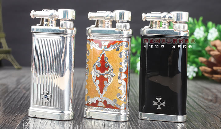 淘金周 德国十字架Sillems 纯银珐琅烟斗打火机-6