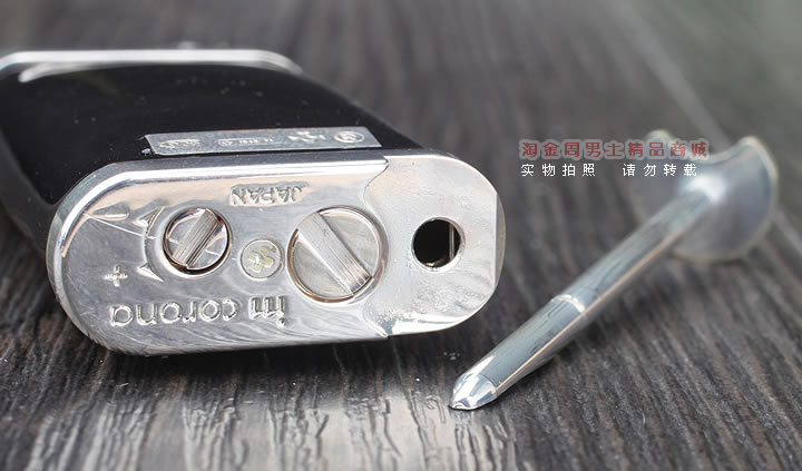 淘金周 德国十字架Sillems 纯银珐琅烟斗打火机 黑色-3