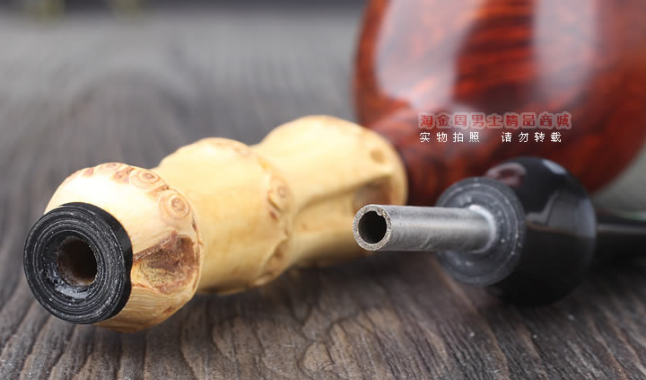 淘金周 意大利Caesar凯撒石楠木烟斗 5件套装D级 D28-7