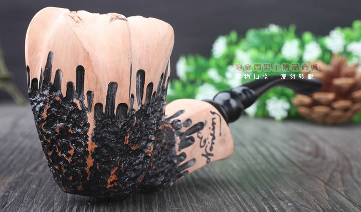 丹麦Erik Nording石楠木手工签名烟斗 SIGNATURE SMOOTH 原木62-1