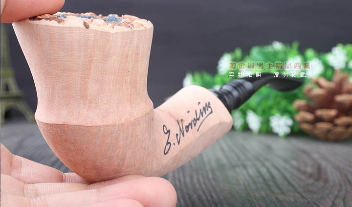 丹麦Erik Nording石楠木手工签名烟斗 SIGNATURE SMOOTH 原木65-10