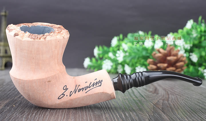 丹麦Erik Nording石楠木手工签名烟斗 SIGNATURE SMOOTH 原木65-3