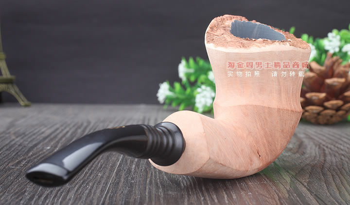 丹麦Erik Nording石楠木手工签名烟斗 SIGNATURE SMOOTH 原木66-3