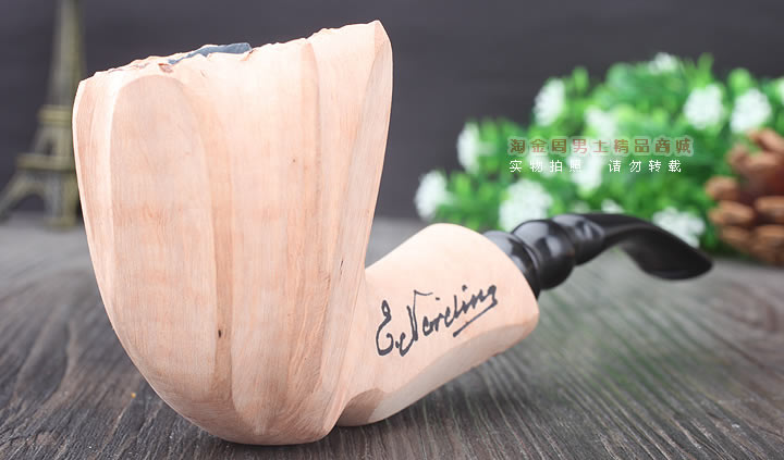 丹麦Erik Nording石楠木手工签名烟斗 SIGNATURE SMOOTH 原木67-1