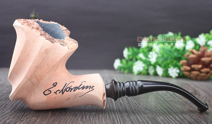 丹麦Erik Nording石楠木手工签名烟斗 SIGNATURE SMOOTH 原木69-3