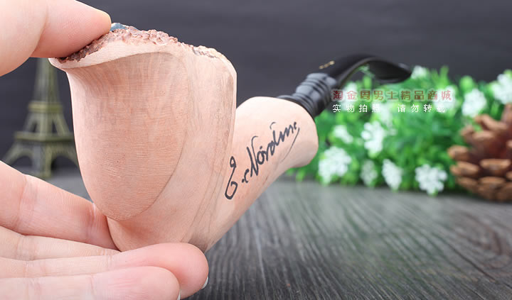 丹麦Erik Nording石楠木手工签名烟斗 SIGNATURE SMOOTH 原木69-9