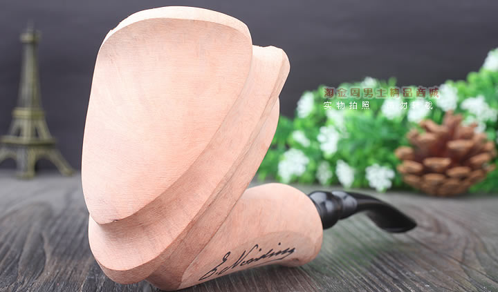 丹麦Erik Nording石楠木手工签名烟斗 SIGNATURE SMOOTH 原木70-1