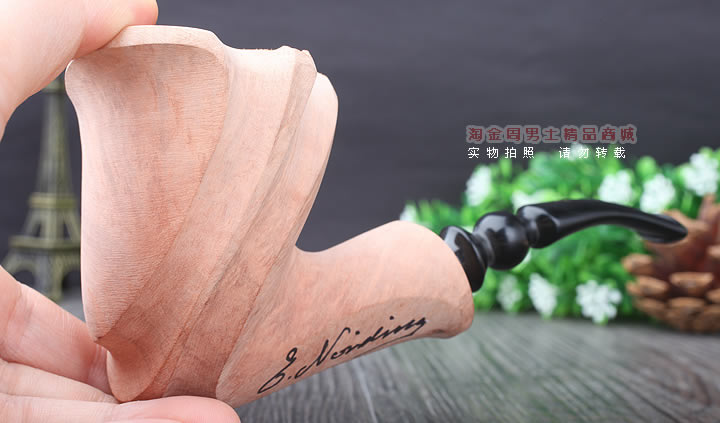 丹麦Erik Nording石楠木手工签名烟斗 SIGNATURE SMOOTH 原木70-9
